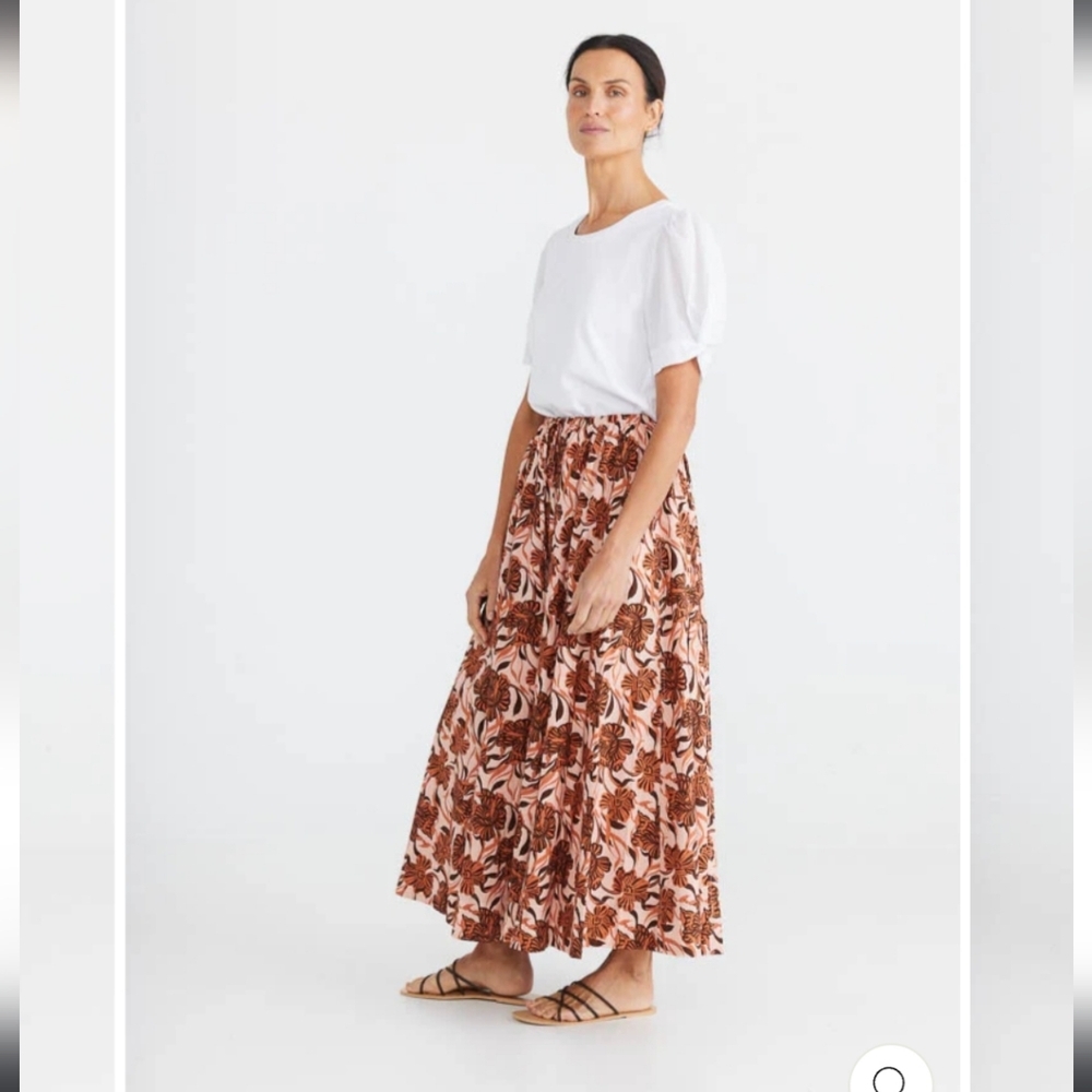 Brave +‎ True White Maddy Maxi Skirt Size Small